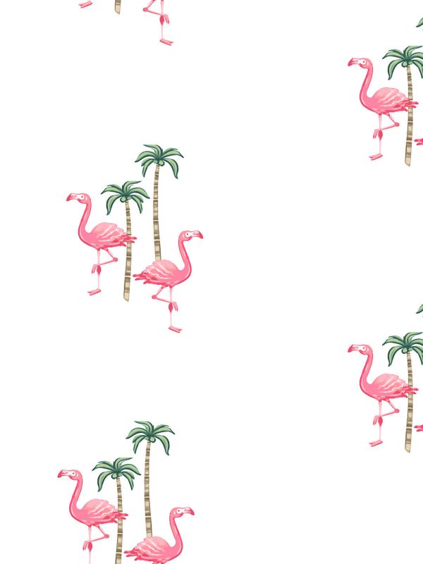 Barbie™ Land Flamingo Palm  Wallpaper by Barbie™ - Coral Online now