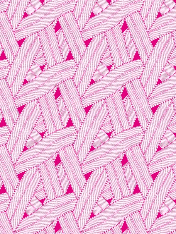 Barbie™ Land Road  Wallpaper by Barbie™ - 219 Pink Hot on Sale