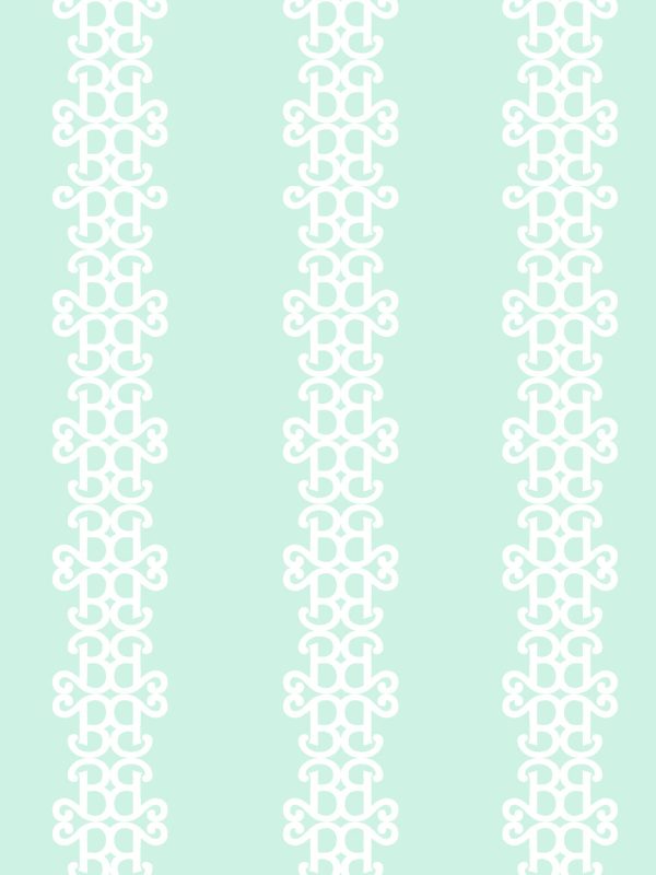 Barbie™ Lace Stripe  Wallpaper by Barbie™ - Mint Sale