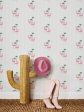 Barbie™ Land Flamingo Pinstripe  Wallpaper by Barbie™ - Sand For Discount