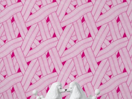 Barbie™ Land Road  Wallpaper by Barbie™ - 219 Pink Hot on Sale