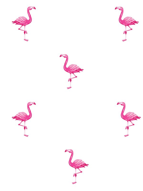 Barbie™ Land Flamingos  Wallpaper by Barbie™ - 219 Pink on White Online Sale