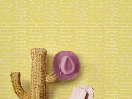 Barbie™ Hearts Print  Wallpaper by Barbie™ - Yellow Supply