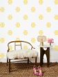 Barbie™ Lace Medallion  Wallpaper by Barbie™ - Yellow For Sale