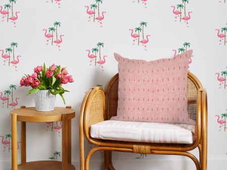 Barbie™ Land Flamingo Palm  Wallpaper by Barbie™ - Coral Online now