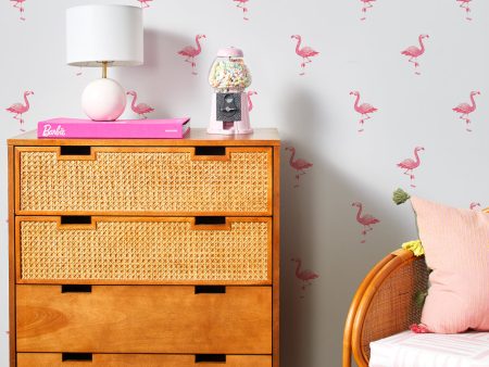 Barbie™ Land Flamingos  Wallpaper by Barbie™ - Coral Online Hot Sale