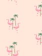 Barbie™ Land Flamingo Palm  Wallpaper by Barbie™ - Peach Sale