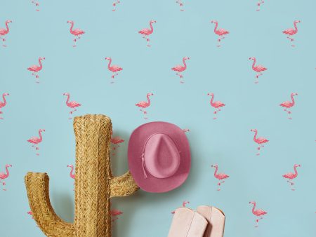 Barbie™ Land Flamingos  Wallpaper by Barbie™ - Sky on Sale