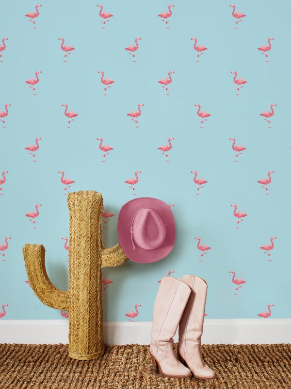 Barbie™ Land Flamingos  Wallpaper by Barbie™ - Sky on Sale