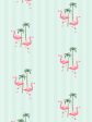 Barbie™ Land Flamingo Pinstripe  Wallpaper by Barbie™ - Mint Supply