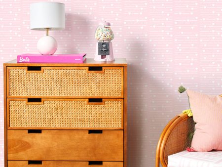 Barbie™ Hearts Print  Wallpaper by Barbie™ - Pink Online Hot Sale