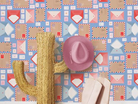 Barbie™ Land Post Office  Wallpaper by Barbie™ - Cornflower Online Sale