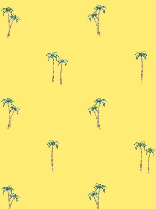 Barbie™ Land Palm  Wallpaper by Barbie™ - Yellow Hot on Sale