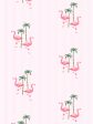 Barbie™ Land Flamingo Pinstripe  Wallpaper by Barbie™ - Pink Discount