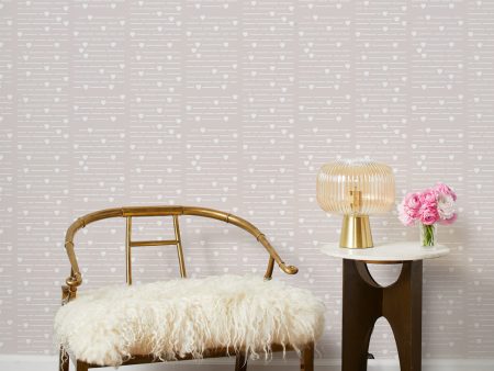 Barbie™ Hearts Print  Wallpaper by Barbie™ - Parchment Online now