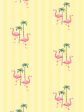 Barbie™ Land Flamingo Pinstripe  Wallpaper by Barbie™ - Yellow Online Hot Sale