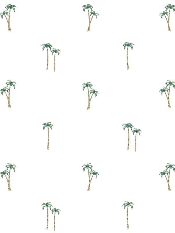 Barbie™ Land Palm  Wallpaper by Barbie™ - White For Discount