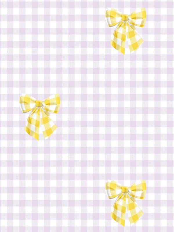 Barbie™ Gingham Bow  Wallpaper by Barbie™ - Daffodil on Lilac For Discount