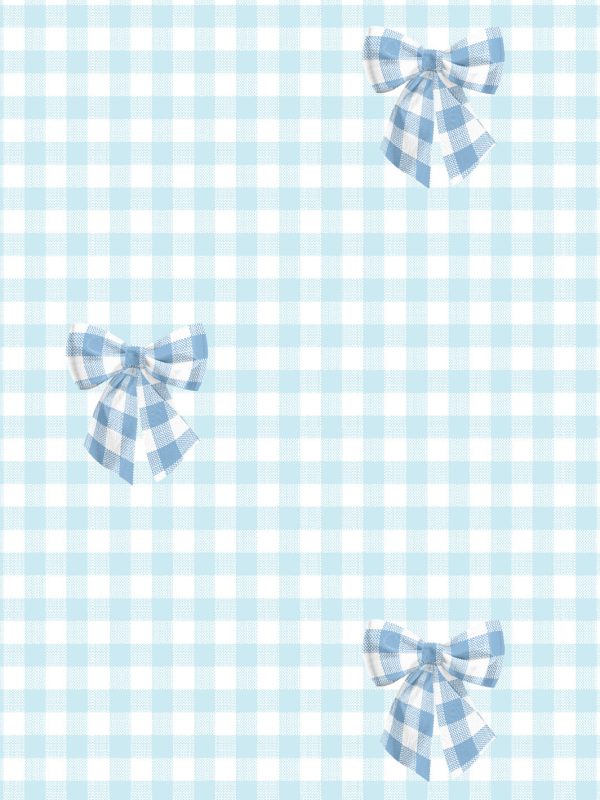 Barbie™ Gingham Bow  Wallpaper by Barbie™ - Cornflower on Sky For Discount