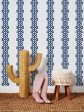 Barbie™ Lace Stripe  Wallpaper by Barbie™ - Navy For Discount