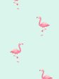 Barbie™ Land Flamingos  Wallpaper by Barbie™ - Robin s Egg For Sale