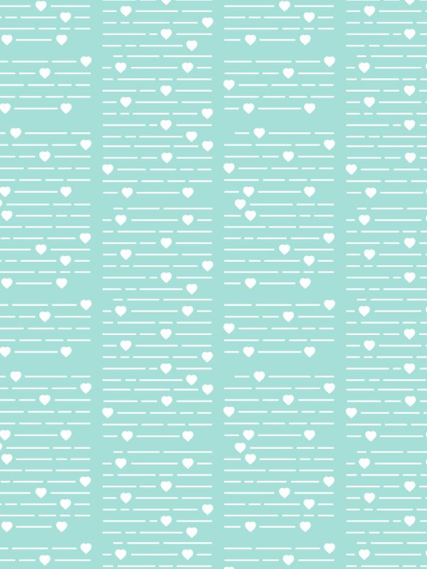 Barbie™ Hearts Print  Wallpaper by Barbie™ - Aqua Online now