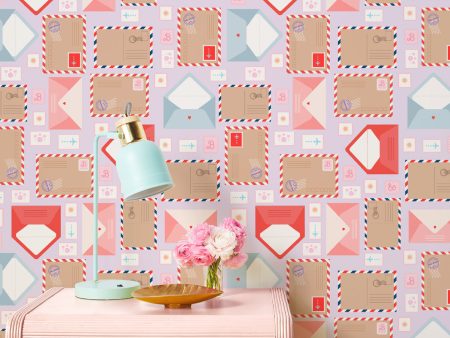 Barbie™ Land Post Office  Wallpaper by Barbie™ - Lavender on Sale