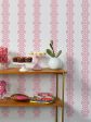 Barbie™ Lace Stripe  Wallpaper by Barbie™ - Bubblegum Fashion