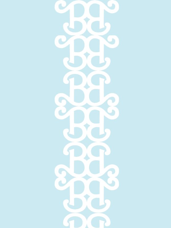 Barbie™ Lace Stripe  Wallpaper by Barbie™ - Sky on Sale