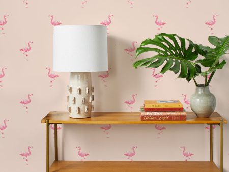 Barbie™ Land Flamingos  Wallpaper by Barbie™ - Peach Supply