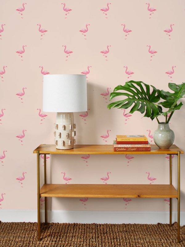 Barbie™ Land Flamingos  Wallpaper by Barbie™ - Peach Supply