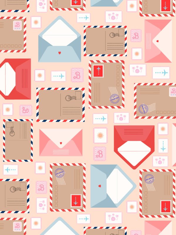 Barbie™ Land Post Office  Wallpaper by Barbie™ - Peach Sale