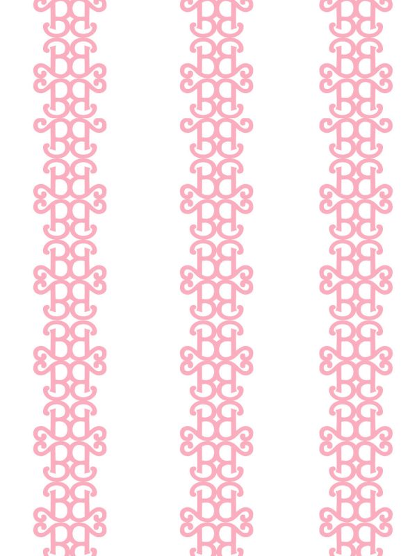 Barbie™ Lace Stripe  Wallpaper by Barbie™ - Bubblegum Fashion