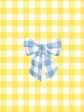 Barbie™ Gingham Bow  Wallpaper by Barbie™ - Cornflower on Yellow Supply