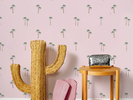 Barbie™ Land Palm  Wallpaper by Barbie™ - Pink Cheap