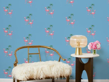 Barbie™ Land Flamingo Palm  Wallpaper by Barbie™ - Cornflower Supply