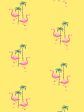 Barbie™ Land Flamingo Palm  Wallpaper by Barbie™ - Yellow Fashion