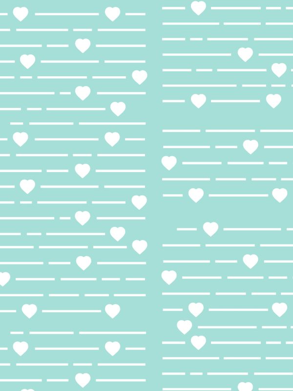 Barbie™ Hearts Print  Wallpaper by Barbie™ - Aqua Online now