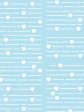 Barbie™ Hearts Print  Wallpaper by Barbie™ - Baby Blue Discount