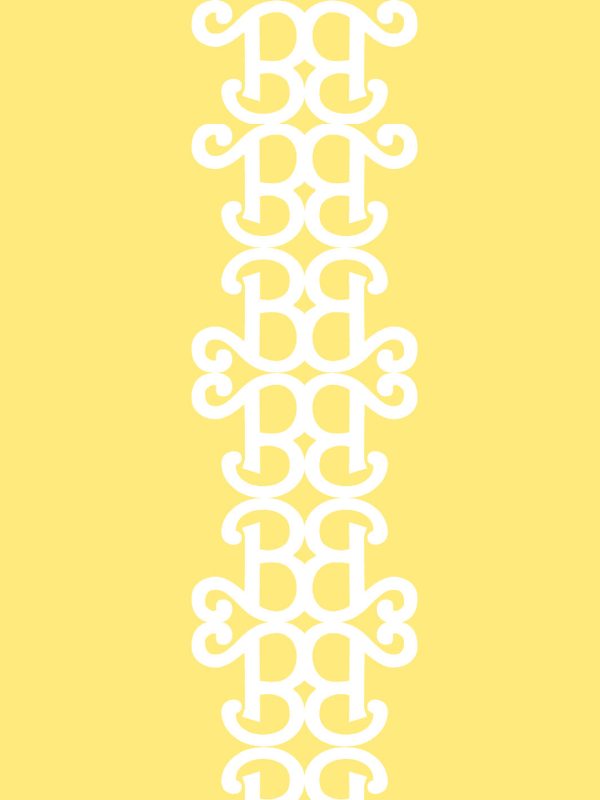 Barbie™ Lace Stripe  Wallpaper by Barbie™ - Yellow Sale