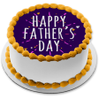 Happy Father s Day Fireworks Purple Background Edible Cake Topper Image ABPID54040 For Discount