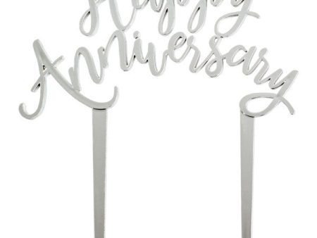 Silver Happy Anniversary Layon Online Hot Sale