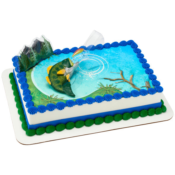 Fishing Edible Cake Topper Image DecoSet® Background Discount