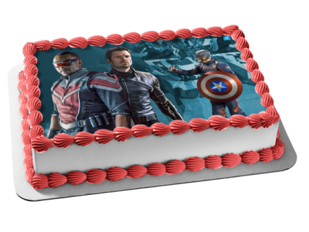 The Falcon and the Winter Soldier Edible Cake Topper Image ABPID53847 on Sale