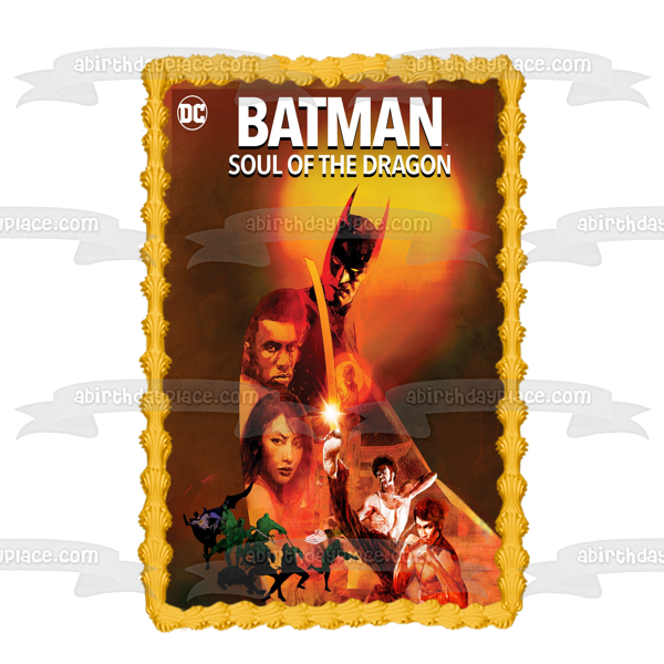 Batman Soul of the Dragon Movie Poster Edible Cake Topper Image ABPID53929 Online now