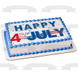 Happy 4th of July Independence Day Stars Edible Cake Topper Image ABPID54060 Online