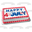 Happy 4th of July Independence Day Stars Edible Cake Topper Image ABPID54060 Online