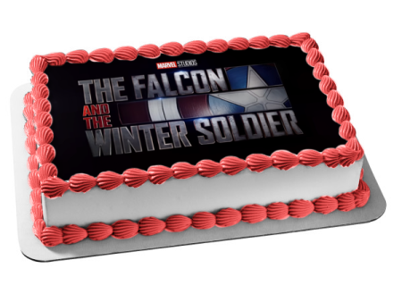 The Falcon and the Winter Soldier Logo Marvel Studios Edible Cake Topper Image ABPID53848 Hot on Sale