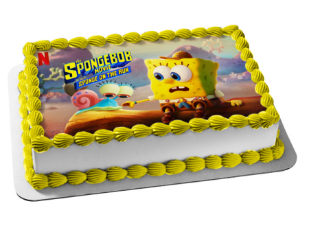 The SpongeBob Movie: Sponge on the Run SpongeBob and Gary Edible Cake Topper Image ABPID54013 Online now