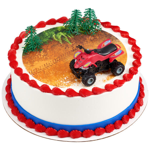 Dirt Track Edible Cake Topper Image DecoSet® Background on Sale